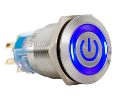 Botão Antivandalismo AV Iluminado com Legenda