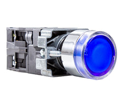 Botão de Comando M20 Metálico Iluminado 22mm