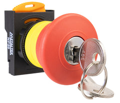 Botão de Emergência NP20 Plástico 22mm