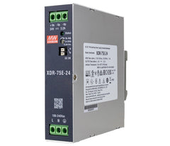Fonte Chaveada XDR-75 Mean Well Trilho DIN