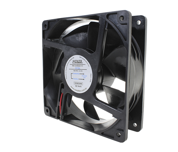 Ventilador de Painel 120x120x38mm - Esfera - 1900RPM - 24VCC