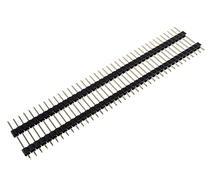 Barra de Pinos Fileira Simples - Duplo Isolador - 40 Vias - Passo 2,54mm - 22mm