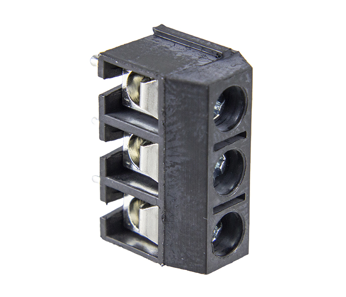 Borne Modular para PCI 3 Vias - Passo 5mm - 10mm - Parafusos Fechados - Preto