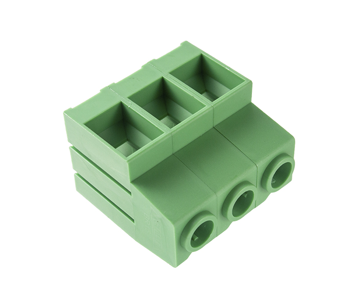 Borne para PCI 180 Graus 3 Vias - Passo 10,16mm - 30,8mm - Verde