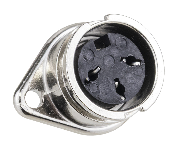 Conector DIN para Painel - Fêmea - 3 Vias