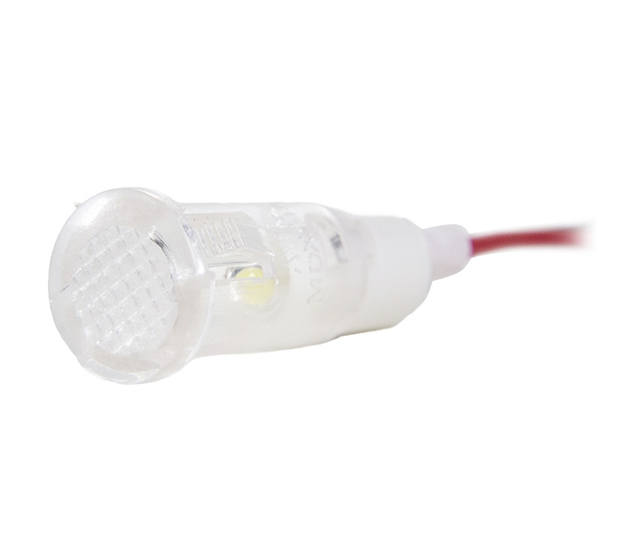 Sinalizador Miniatura LED 10mm - 24VCA/VCC - Branco