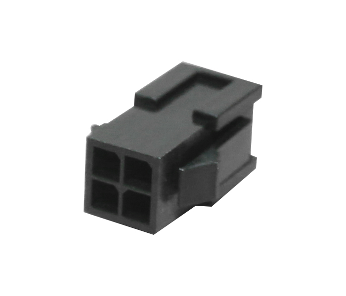 Conector Modular Subminiatura - Plugue - Macho - 4 Vias - Passo 3,00mm 