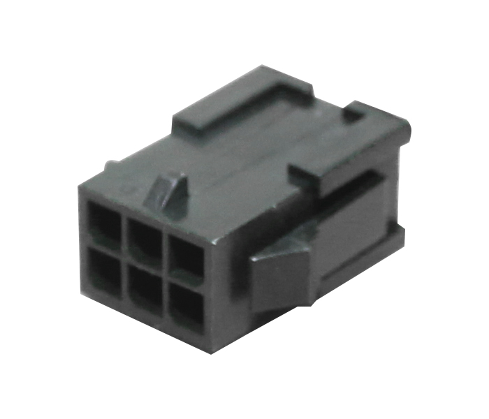 Conector Modular Subminiatura - Plugue - Macho - 6 Vias - Passo 3,00mm 