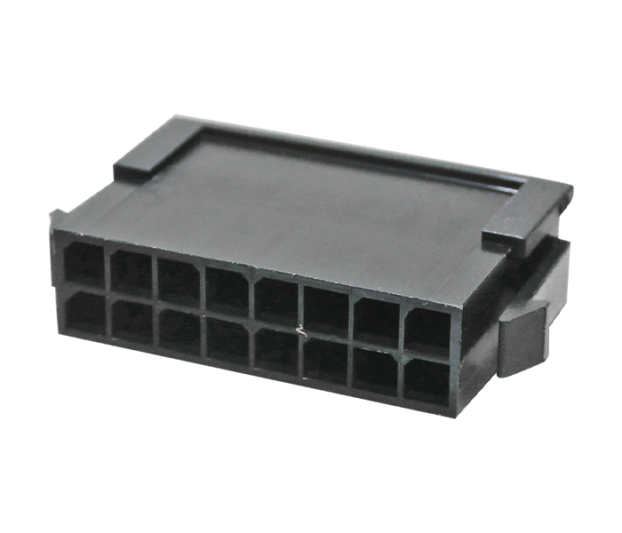 Conector Modular Subminiatura - Plugue - Macho - 16 Vias - Passo 3,00mm 