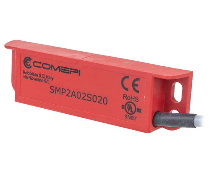 Sensor Magnético de Segurança 2NF - Cabo 2m Direita