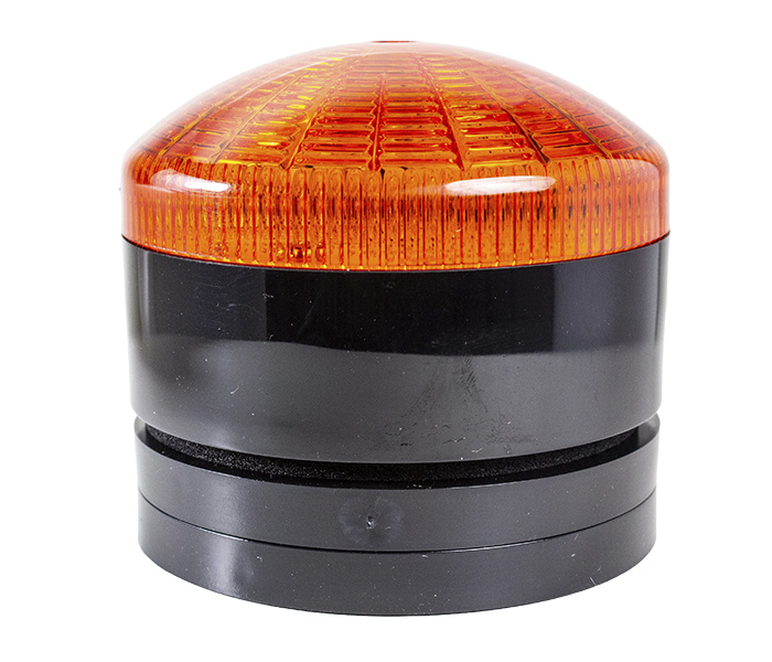 Sinalizador de Luz Xenon Pulsante 76mm - 12/24VCA/VCC - Laranja