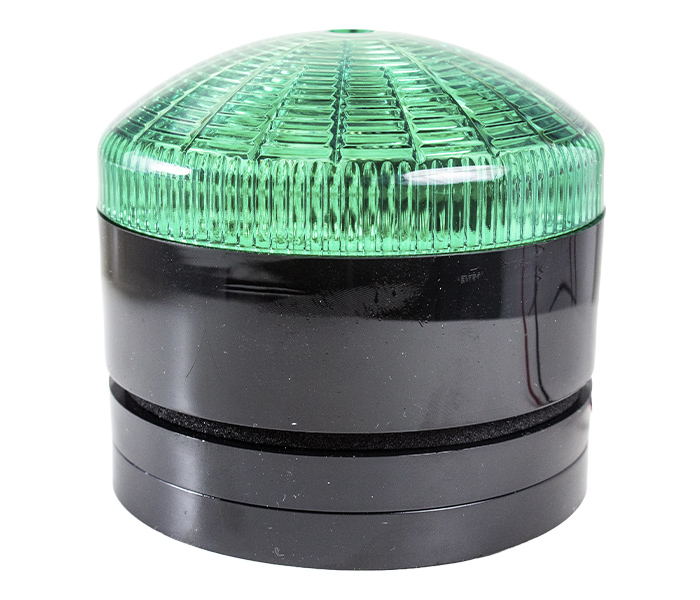 Sinalizador de Luz Xenon Pulsante 76mm - 12/24VCA/VCC - Verde