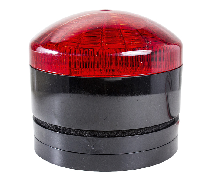 Sinalizador de Luz Xenon Pulsante 76mm - 12/24VCA/VCC - Vermelho