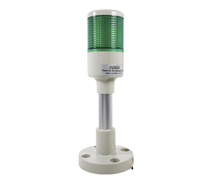 Sinalizador Torre LED 45mm Luz Contínua - 24VCA/VCC - Verde