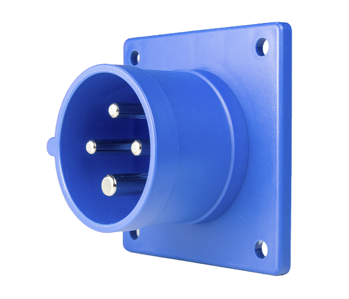 Tomada para Painel Negativa 16A 3P+E-9H - Azul - IP44