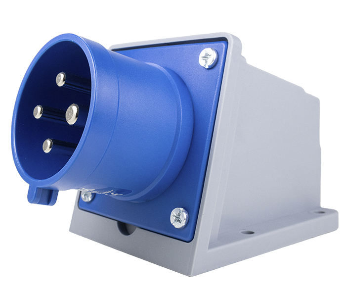 Tomada de Sobrepor Negativa 32A 3P+E-9H - Azul - IP44