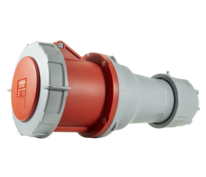 Acoplamento Industrial 125A 3P+E-6H - Vermelho - IP67