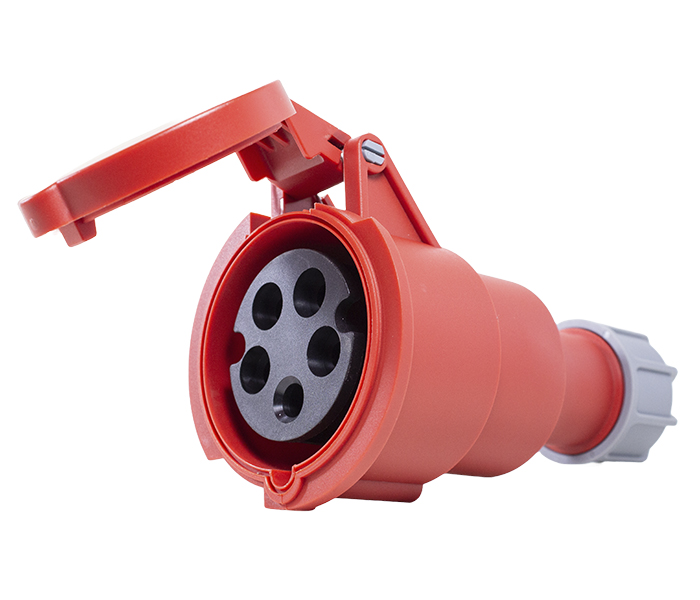 Acoplamento Industrial 16A 3P+N+E-6H - Vermelho - IP44