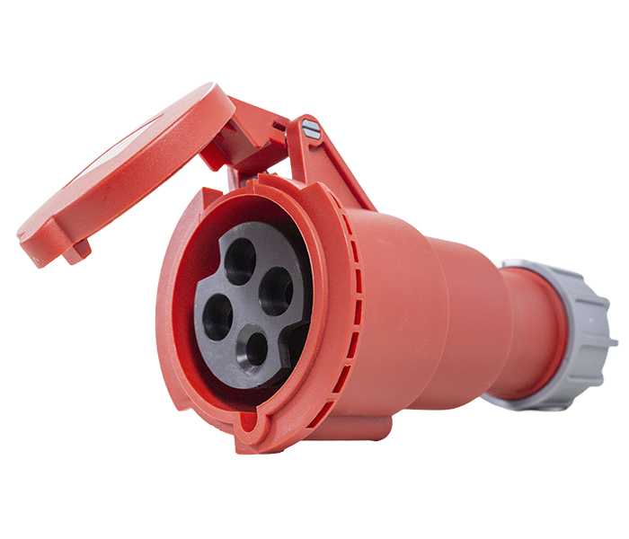 Acoplamento Industrial 32A 3P+E-6H - Vermelho - IP44