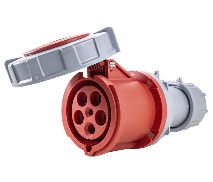 Acoplamento Industrial 63A 3P+N+E-6H - Vermelho - IP67