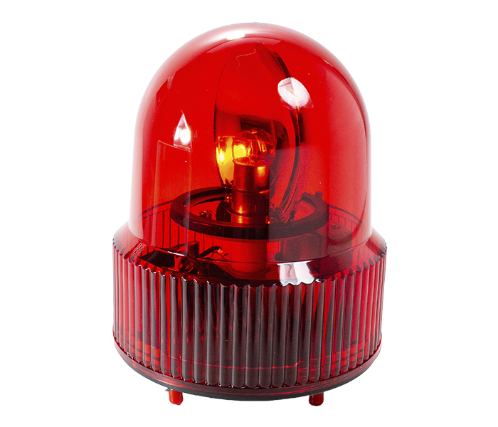 Sinalizador de Emergência Rotativo 100mm - 110VCA - Vermelho