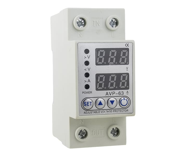 Relé de Proteção Digital Sobrecorrente e Sub/Sobretensão Bipolar 220VCA - 63A