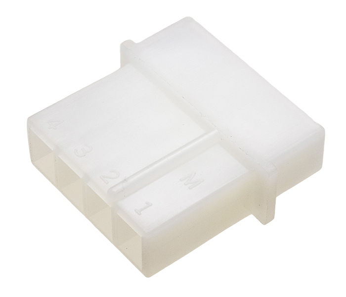 Conector de Potência Disk-Drive - Macho - 4 Vias - Passo 5,08mm