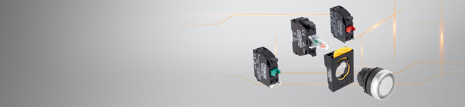 Lançamento Linha NP20 - Botões, Chaves Seletoras e Sinalizadores Modulares