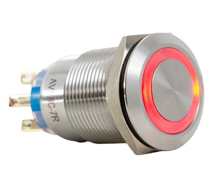 Vandal-proof Push Button Switch Illuminated