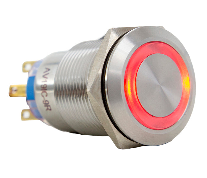 Vandal-proof Push Button Switch Illuminated