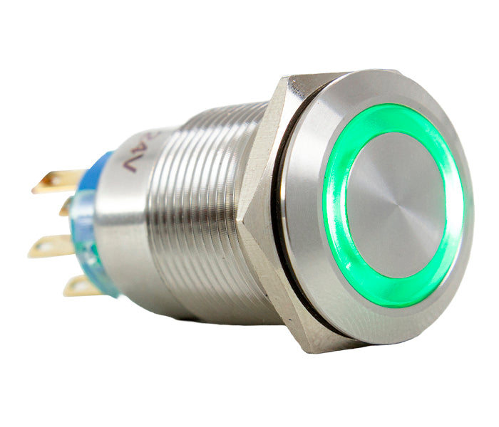 Vandal-proof Push Button Switch Illuminated
