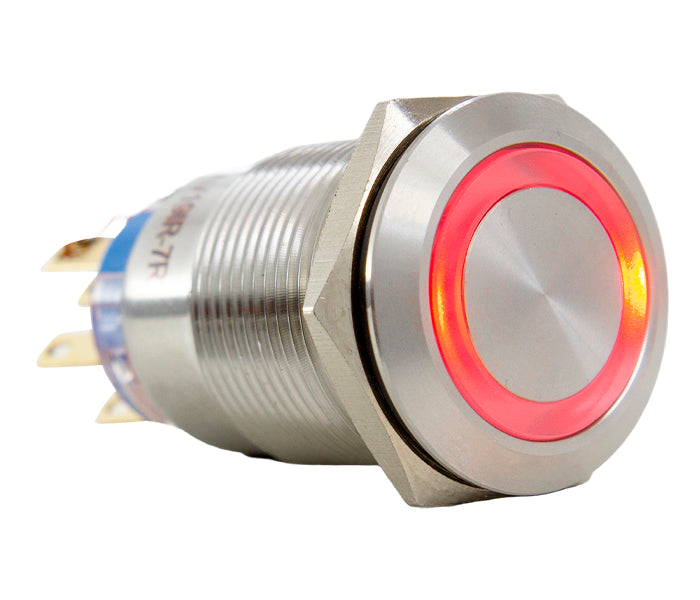 Vandal-proof Push Button Switch Illuminated