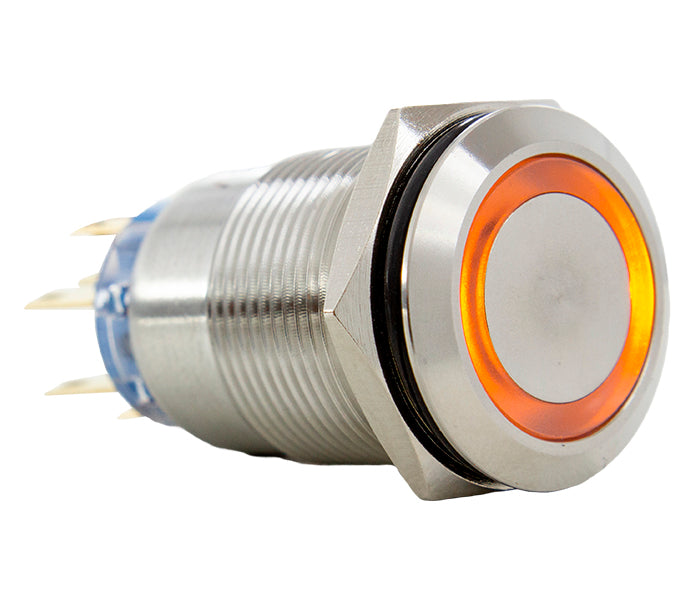 Vandal-proof Push Button Switch Illuminated