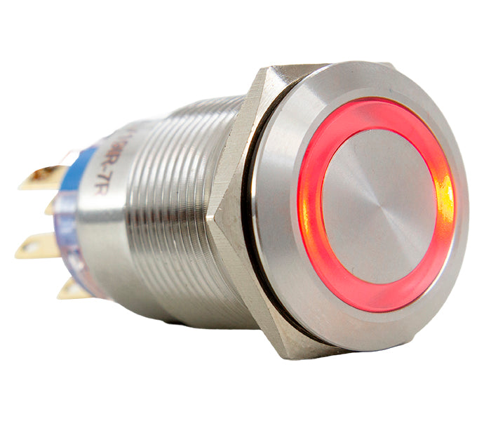 Vandal-proof Push Button Switch Illuminated