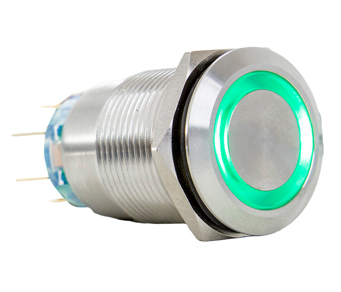 Vandal-proof Push Button Switch Illuminated