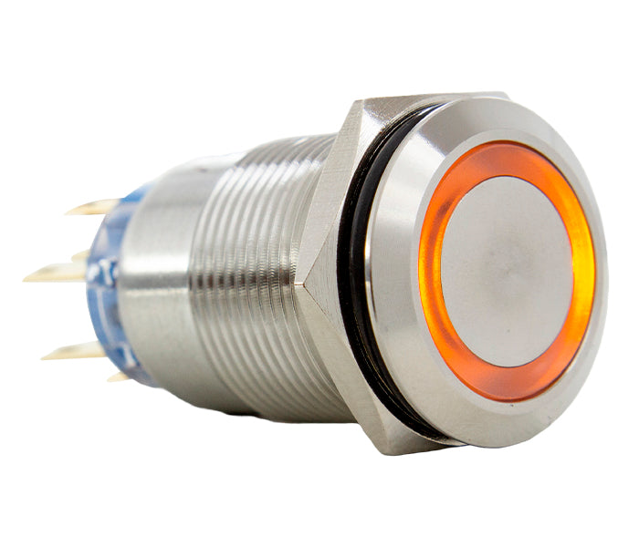 Vandal-proof Push Button Switch Illuminated
