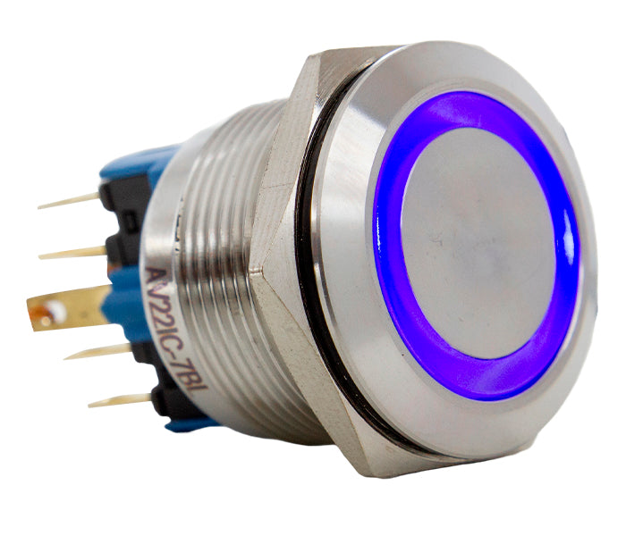 Vandal-proof Push Button Switch Illuminated