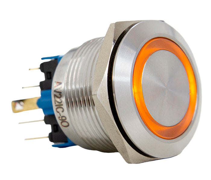 Vandal-proof Push Button Switch Illuminated