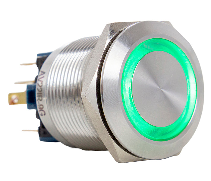 Vandal-proof Push Button Switch Illuminated