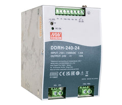 Conversor DDRH-240 Mean Well DC-DC Trilho DIN Fotovoltaico