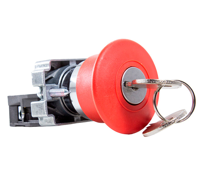 Botão de Emergência M20 Metálico 22mm