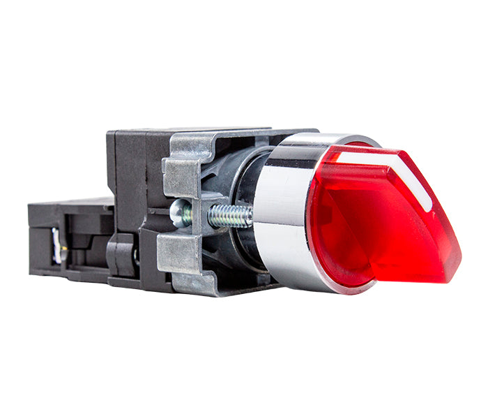 Illuminated 22mm Metallic Selector Switch M20