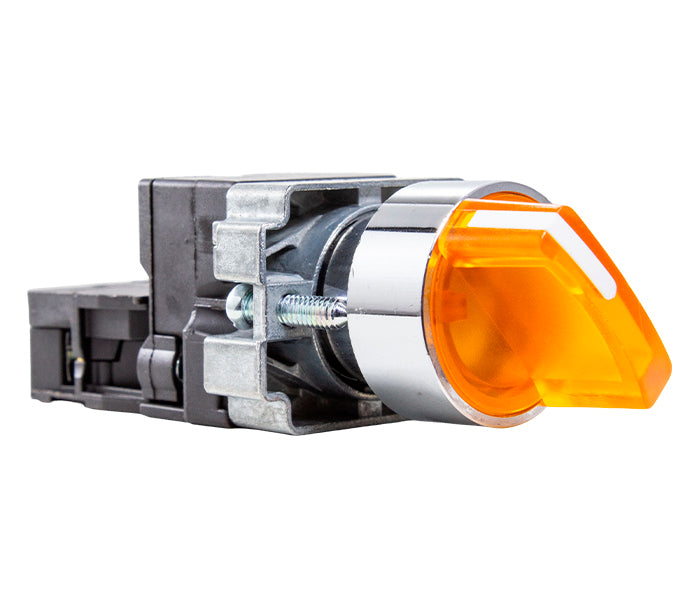 Illuminated 22mm Metallic Selector Switch M20