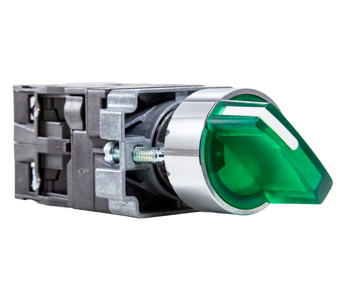 Illuminated 22mm Metallic Selector Switch M20