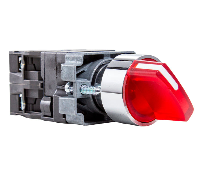 Illuminated 22mm Metallic Selector Switch M20