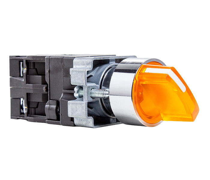 Illuminated 22mm Metallic Selector Switch M20