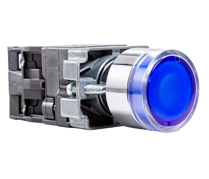 Illuminated 22mm Metallic M20 Pushbutton