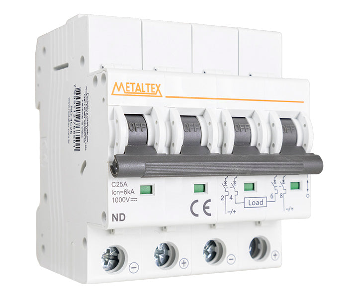 Minidisyuntor Corriente Continua Curva C 6kA ND