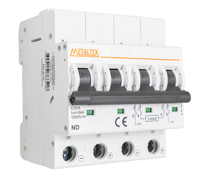 Minidisyuntor Corriente Continua Curva C 6kA ND