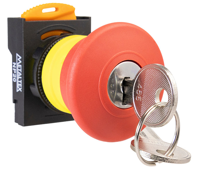 Botón de emergencia NP20 Plástico 22mm